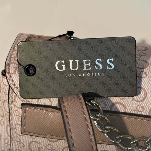 GUESS Wesley Sv510230 Purse Backpack Book Bag Light Rose Pink - Picture 5 of 7